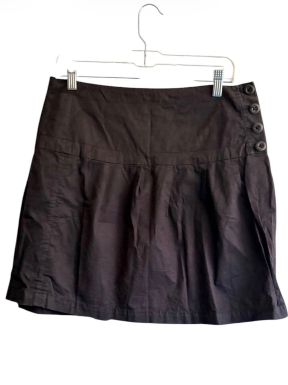 Anthropologie Hei Hei Black Pleated Mini Skirt
